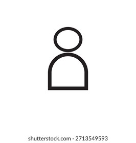 Un simple icono de signo humano para la ilustración