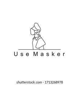 Vektorillustration-Design für einfache menschliche Gesichtspflege