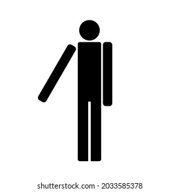 Simple human vector. Suitable for use in a variety of directions.