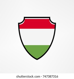 simple hungary shield defense icon