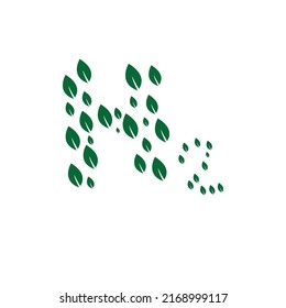 simple hydrogen logo illustration design