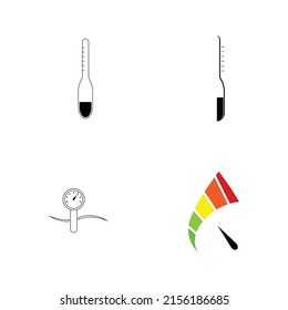 simple hydrometer logo illustration design 