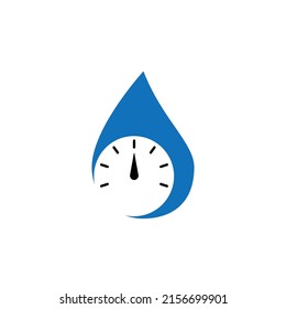 simple hydrometer logo illustration design 