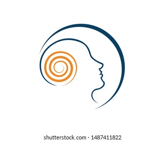 Simple Hypnotherapy Logo Design Concept