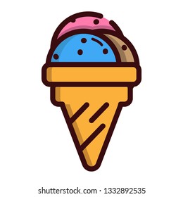 Simple ice crea icon