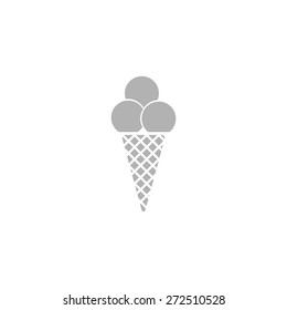 Simple ice cream icon.