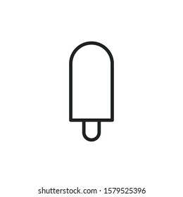 Simple ice cream line icon. Stroke pictogram. Vector illustration isolated on a white background. Premium quality symbol. Vector sign for mobile app and web sites.