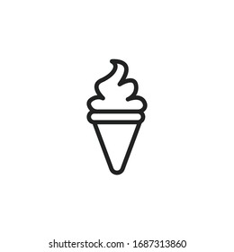 Einfaches Eiszeilensymbol. Piktogramm anheben. Vektorillustration einzeln auf weißem Hintergrund. Qualitätszeichen von Premium. Vektorillustration-Zeichen für mobile App und Webseiten.