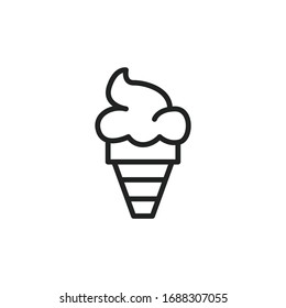 Einfaches Eiszeilensymbol. Piktogramm anheben. Vektorillustration einzeln auf weißem Hintergrund. Qualitätszeichen von Premium. Vektorillustration-Zeichen für mobile App und Webseiten.