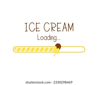 Simple ice cream loading bar