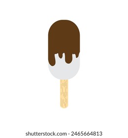 Diseño de Plantilla de Ilustración vectorial de logotipo premium de helado simple