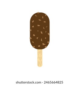 Simple ice cream premium logo vector illustration template design