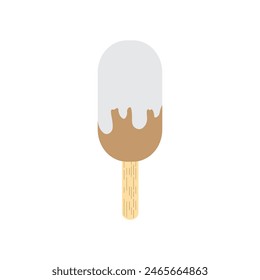 Diseño de Plantilla de Ilustración vectorial de logotipo premium de helado simple