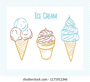 simple ice cream set