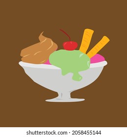 simple ice cream vector design