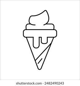 simple ice cream vector icon design