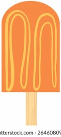 Simple Ice lolly clipart, isolated vector illustration