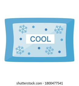 Simple ice pack with a flat design