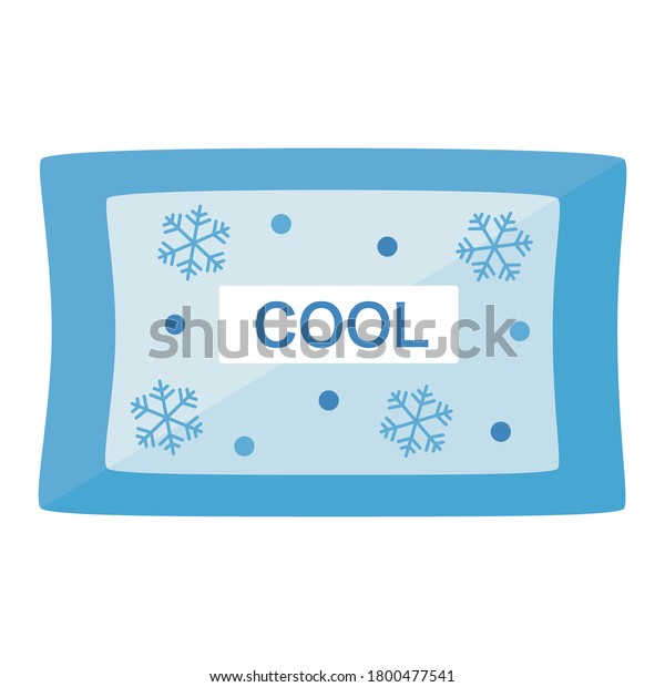 Simple ice pack with a flat\
design