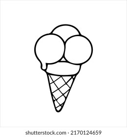 Einfaches, schwarz-weißes Eis-Design
