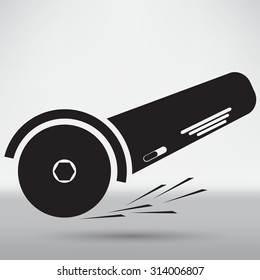 Simple icon angle grinder