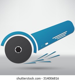 Simple icon angle grinder