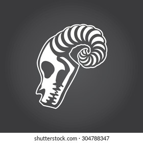 Simple Icon: Aries Skull