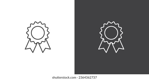 Simple icono de la insignia. Ilustración vectorial simple. Calidad premium. Icono de negocio. Fondo vectorial. Logo, etiqueta. Diseño sencillo y plano. premia símbolos de éxito, campeonato e íconos triunfales.