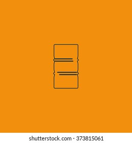 Simple icon barrel of oil.