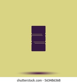 Simple icon barrel of oil.