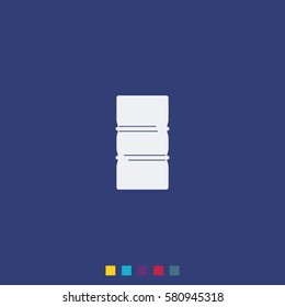 Simple icon barrel of oil.