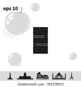 Simple icon barrel of oil.