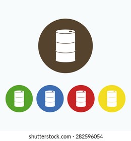 Simple icon barrels of oil.