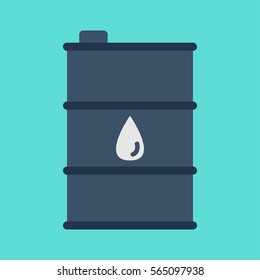 Simple icon barrels of oil