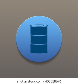 Simple icon barrels of oil. Flat design style.