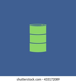 Simple icon barrels of oil. Flat design style.