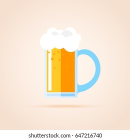 Simple icon of beer in the glass.