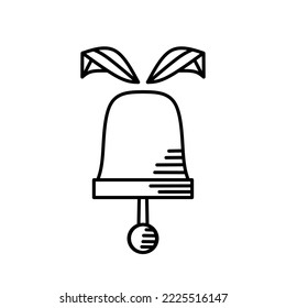 Simple icon bell design with elegance concept