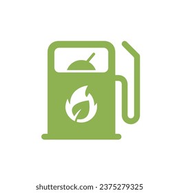 Simple icon of Biofuel. Renewable energy and green environment. Biofuel concept