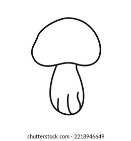 Simple Icon Black Outline Mushrooms