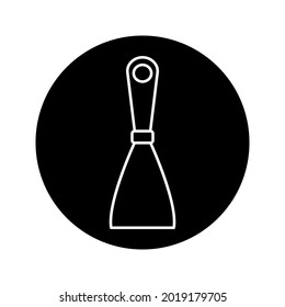 Simple icon black scraper color editable
