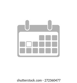 Simple icon blank calendar page.