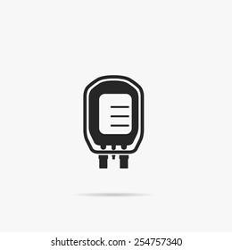 Simple icon blood bag.