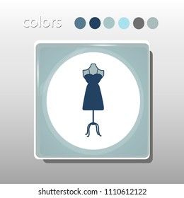 Simple icon. Blue colors. Flat design. Cold shades. Illustration can be used in the internet shop,
banners, websites, computer programs, advertisements.
Dummy icon.
