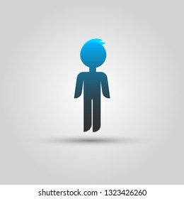 shadowy figure of a man clipart icons