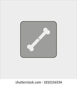 simple icon of bones, for traumatology