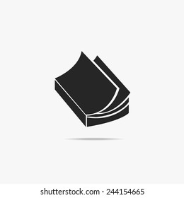 A simple icon of a book or magazine.