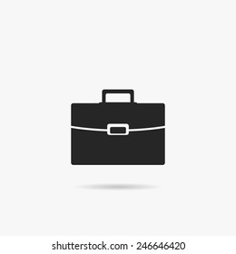 Simple icon briefcase.