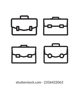 Simple icon of Briefcase. Flat vector sign isolated on white background. Simple vector illustration for graphic and web design.