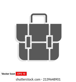 Simple icon of a briefcase vector illustration